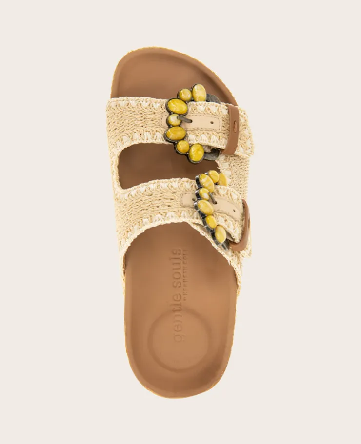 GENTLE SOULS - Kendall Raffia Wrap Buckle Wedge>Kenneth Cole New