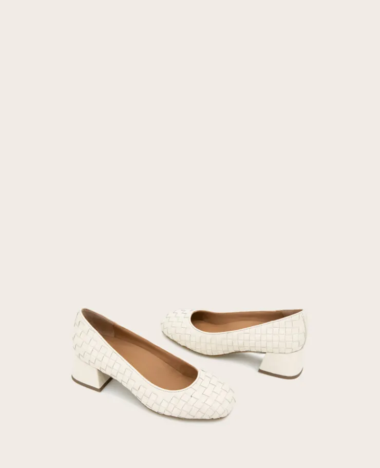 GENTLE SOULS - Lancine Leather Woven Heel>Kenneth Cole Outlet