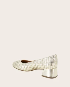 GENTLE SOULS - Lancine Metallic Woven Heel><noscript><img width=