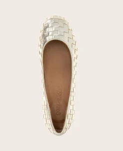 GENTLE SOULS - Lancine Metallic Woven Heel><noscript><img width=
