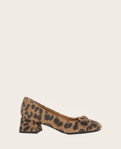 GENTLE SOULS - Lancine Suede Leopard Bow Heel>Kenneth Cole