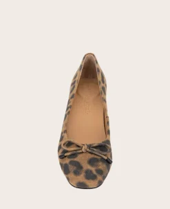 GENTLE SOULS - Lancine Suede Leopard Bow Heel><noscript><img width=