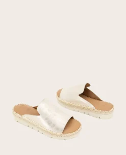 GENTLE SOULS - Leilani Metallic Platform Slip On Sandal><noscript><img width=