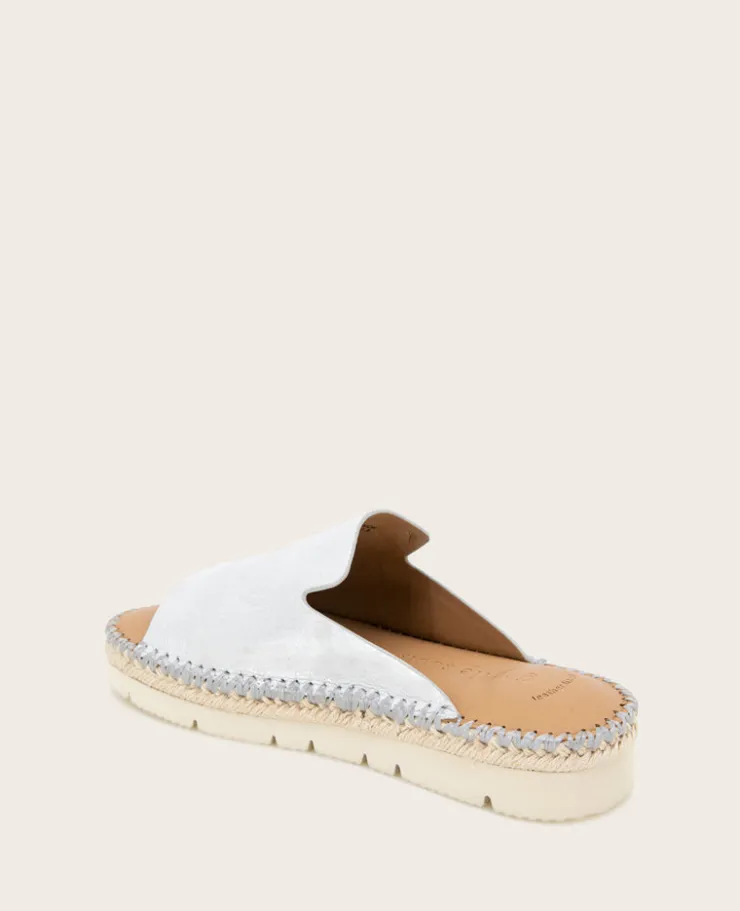 GENTLE SOULS - Leilani Metallic Platform Slip On Sandal>Kenneth Cole
