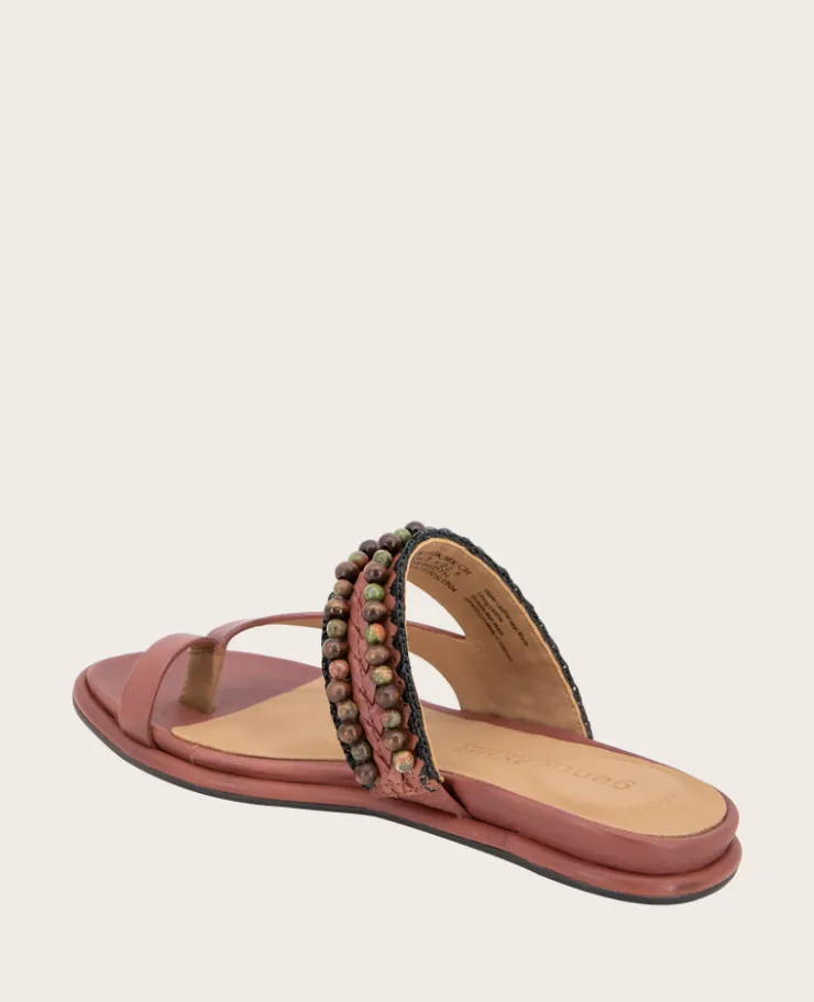 GENTLE SOULS - Lentini Leather Beaded Sandal>Kenneth Cole