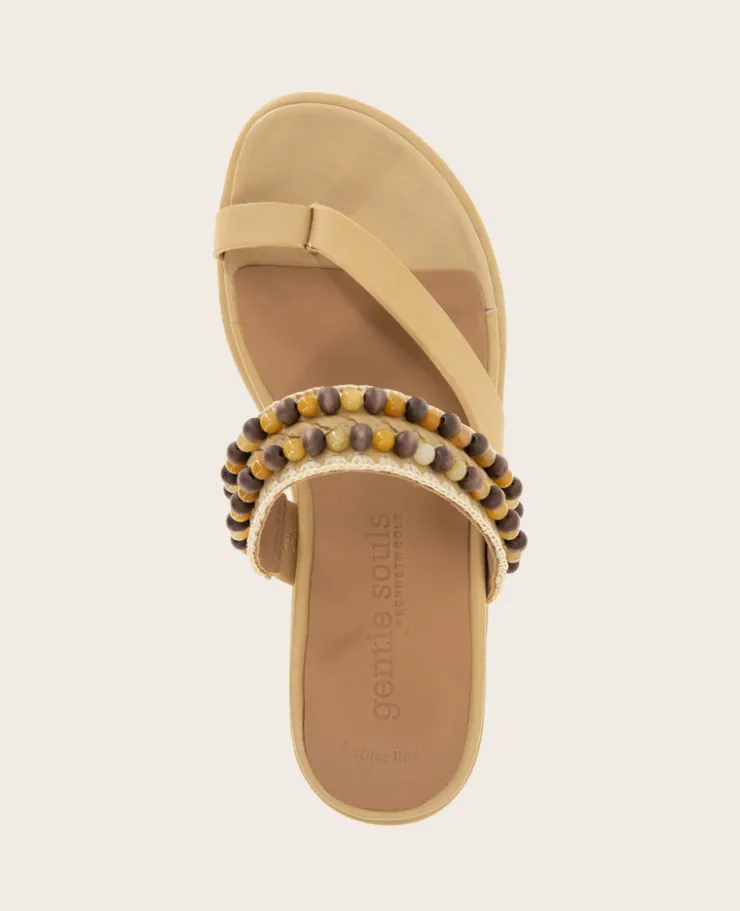 GENTLE SOULS - Lentini Leather Beaded Sandal>Kenneth Cole Sale