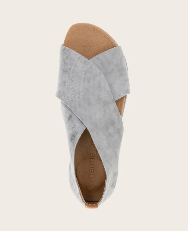 GENTLE SOULS - Leslie X Band Metallic Tread Sole Sandal>Kenneth Cole Outlet