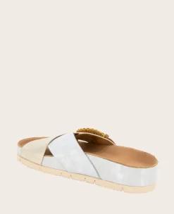 GENTLE SOULS - Louisa X Band Metallic Combo Platform Slip On><noscript><img width=
