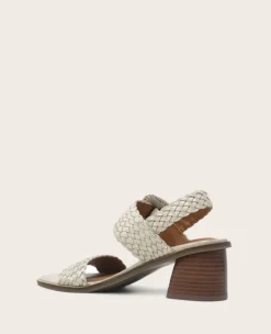 GENTLE SOULS - Madylyn Metallic Woven Leather Heel Sandal><noscript><img width=