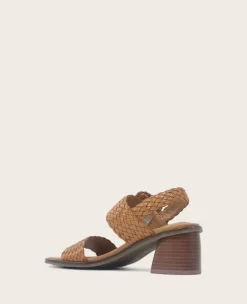 GENTLE SOULS - Madylyn Woven Leather Heel Sandal><noscript><img width=