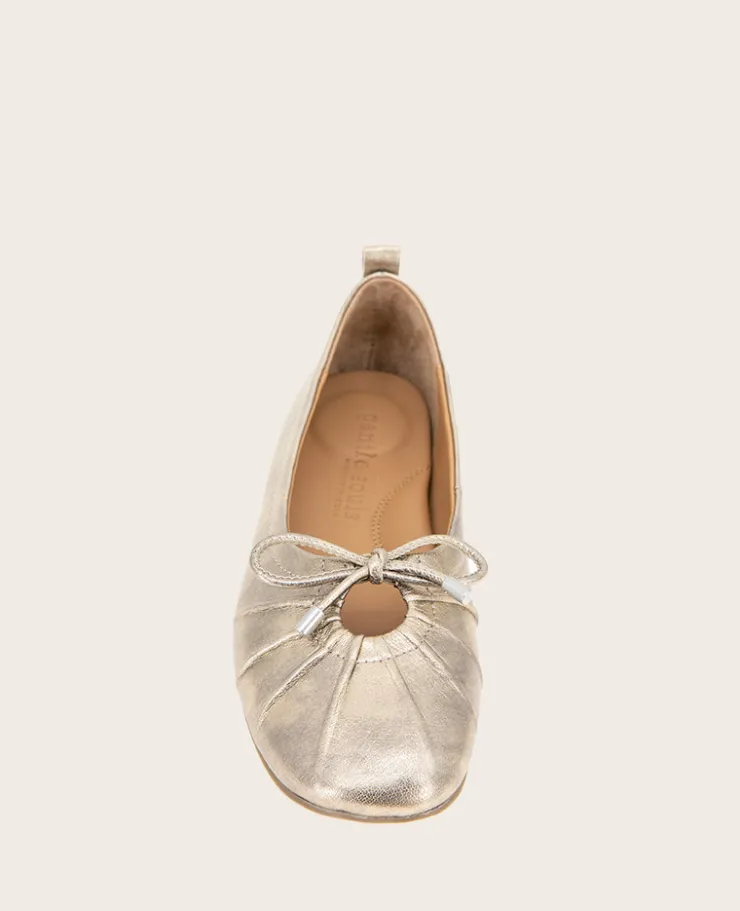 GENTLE SOULS - Marilyn Leather Pleated Ballet Flat>Kenneth Cole Clearance