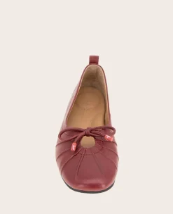 GENTLE SOULS - Marilyn Leather Pleated Ballet Flat><noscript><img width=