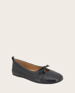 GENTLE SOULS - Marilyn Leather Pleated Ballet Flat><noscript><img width=