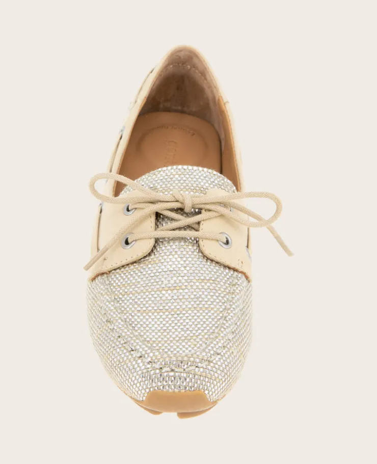 GENTLE SOULS - Marina Metallic Fabric Boat Shoe>Kenneth Cole Clearance