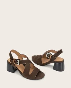 GENTLE SOULS - Mela Suede Cross Strap Sandal><noscript><img width=