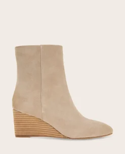 GENTLE SOULS - Nash Suede Side Zip Wedge Bootie>Kenneth Cole