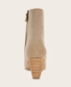 GENTLE SOULS - Nash Suede Side Zip Wedge Bootie><noscript><img width=