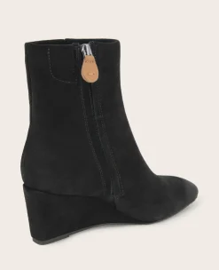 GENTLE SOULS - Nash Suede Side Zip Wedge Bootie><noscript><img width=