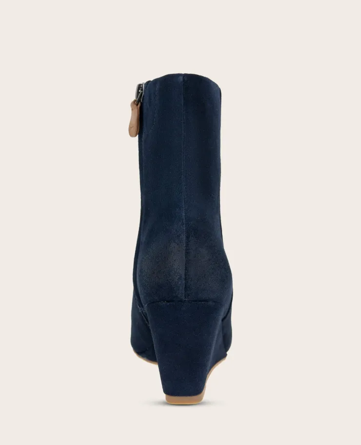 GENTLE SOULS - Nash Suede Side Zip Wedge Bootie>Kenneth Cole Discount