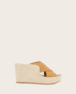 GENTLE SOULS - Porto Leather X Band Espadrille Wedge>Kenneth Cole Hot