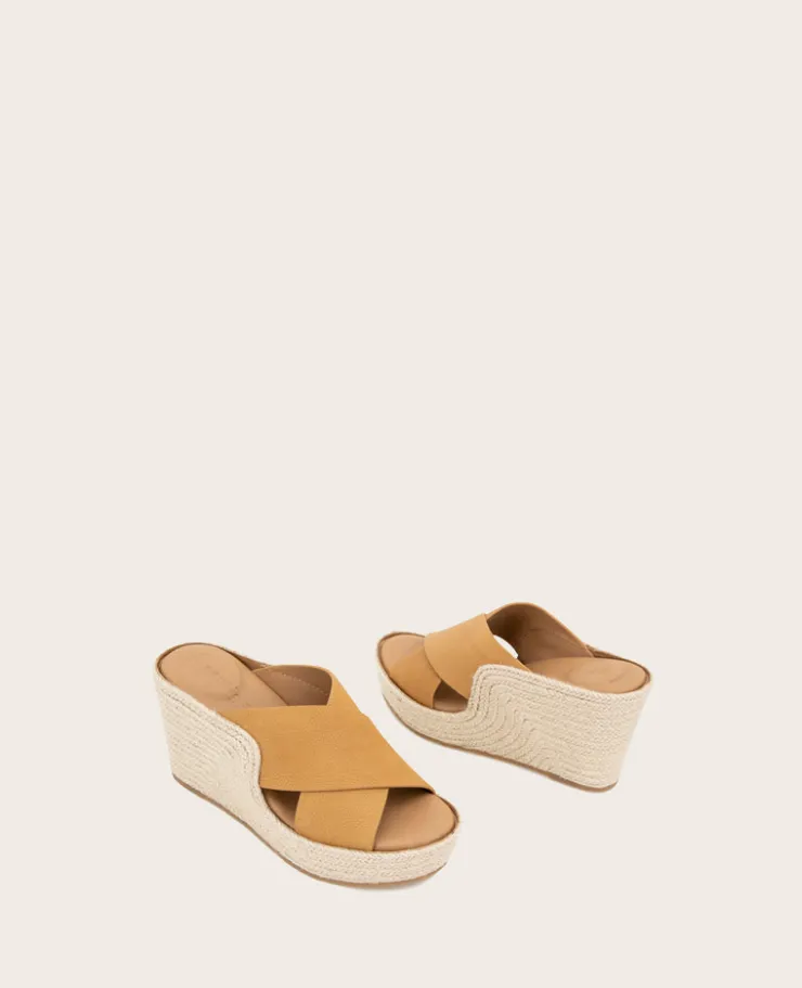 GENTLE SOULS - Porto Leather X Band Espadrille Wedge>Kenneth Cole Hot