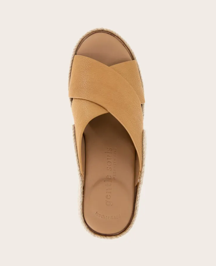 GENTLE SOULS - Porto Leather X Band Espadrille Wedge>Kenneth Cole Hot