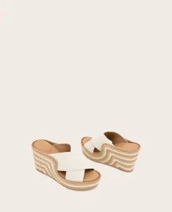 GENTLE SOULS - Porto Nubuck X Band Espadrille Wedge><noscript><img width=