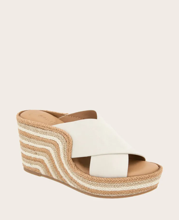 GENTLE SOULS - Porto Nubuck X Band Espadrille Wedge>Kenneth Cole Best