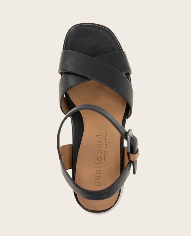 GENTLE SOULS - Rimini Leather X Heel Sandal>Kenneth Cole Outlet