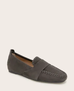 GENTLE SOULS - Sandra Suede Braid Detail Loafer><noscript><img width=