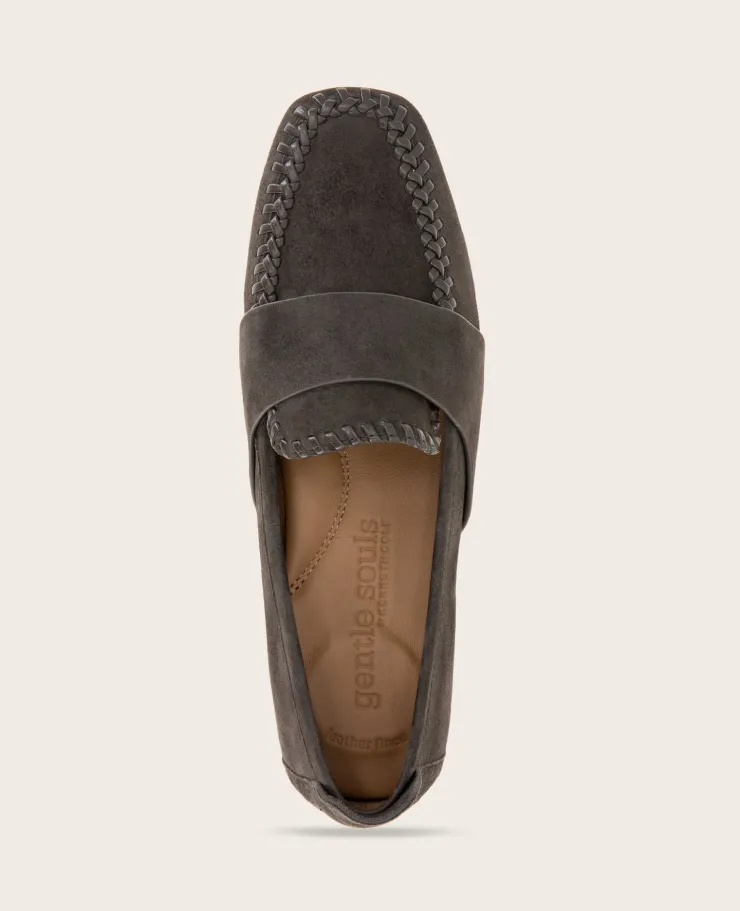 GENTLE SOULS - Sandra Suede Braid Detail Loafer>Kenneth Cole Online