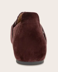 GENTLE SOULS - Sandra Suede Braid Detail Loafer><noscript><img width=