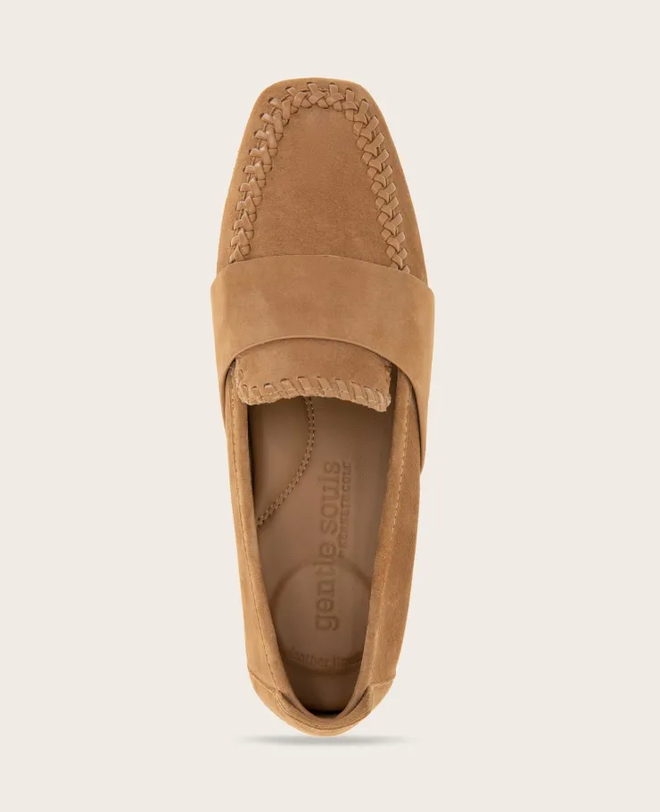 GENTLE SOULS - Sandra Suede Braid Detail Loafer>Kenneth Cole Sale