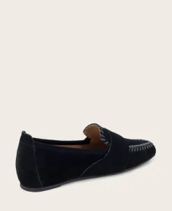 GENTLE SOULS - Sandra Suede Braid Detail Loafer><noscript><img width=