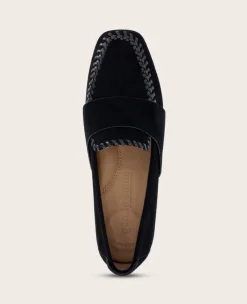 GENTLE SOULS - Sandra Suede Braid Detail Loafer><noscript><img width=