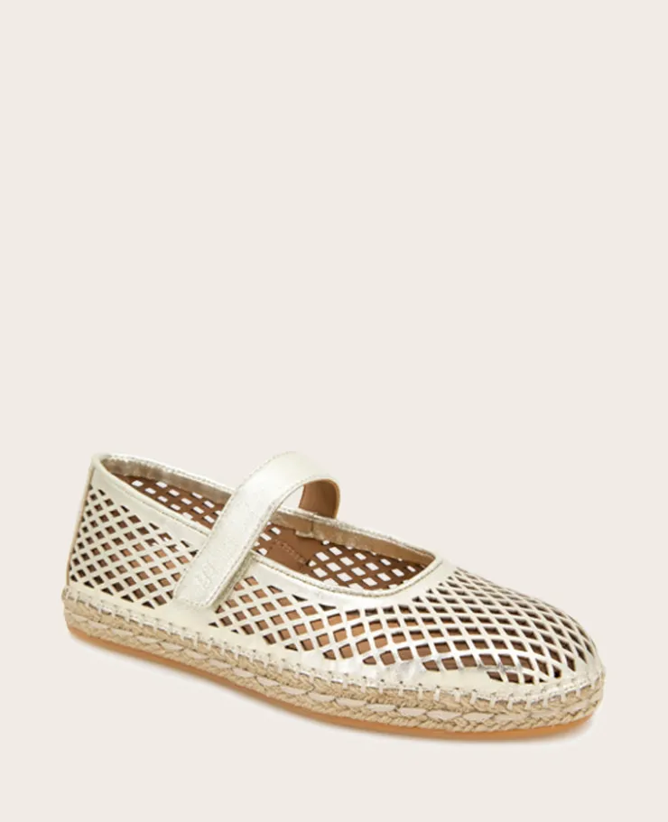 GENTLE SOULS - Sienna Metallic Fish Net Mary Jane Espadrille>Kenneth Cole Discount