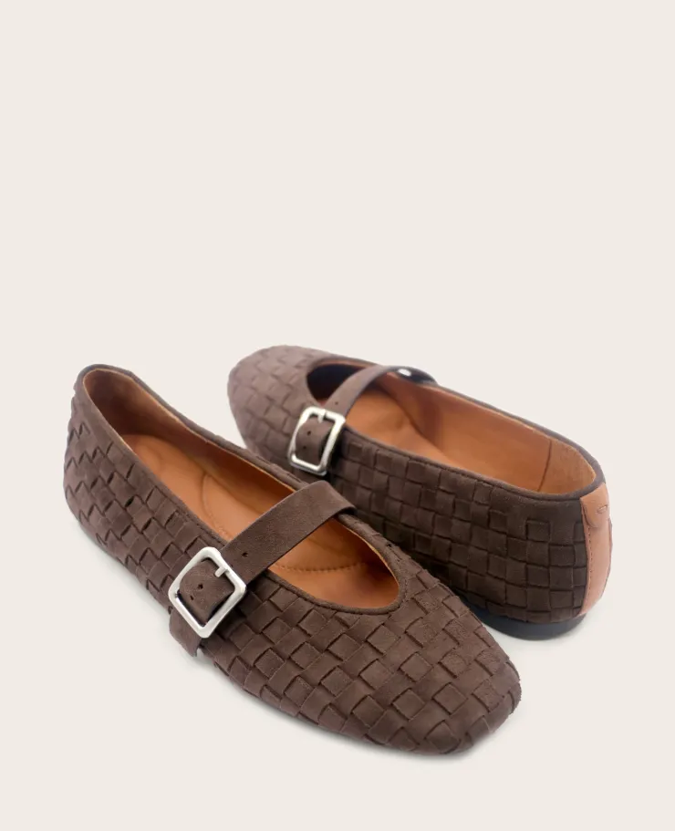 GENTLE SOULS - Winifred Suede Woven Mary Jane Flat>Kenneth Cole Online