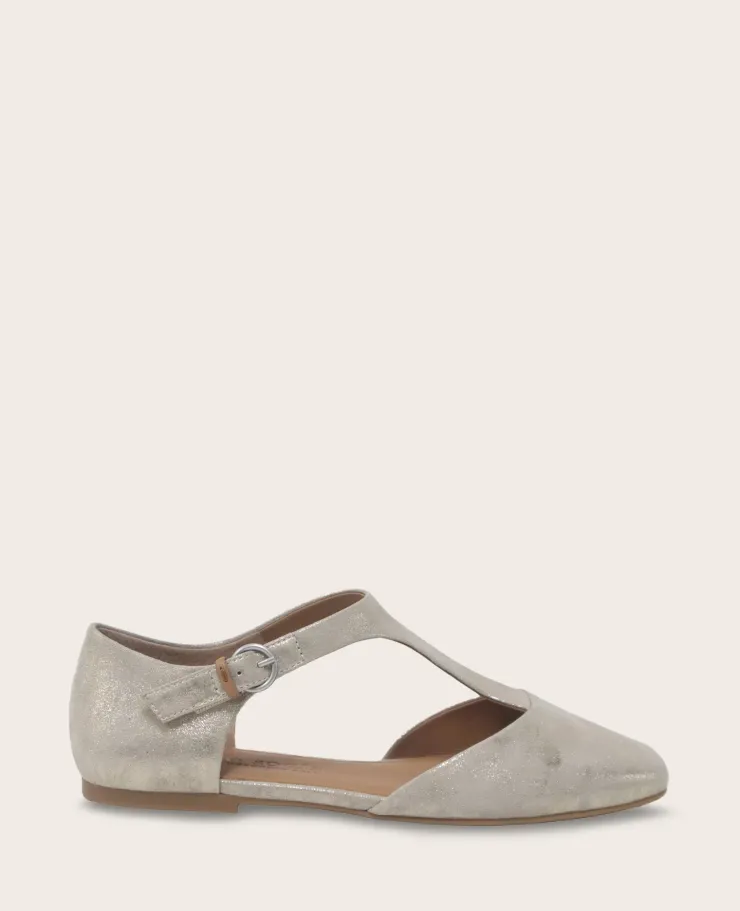 GENTLE SOULS - Wyatt Metallic T-Strap Flat>Kenneth Cole Sale