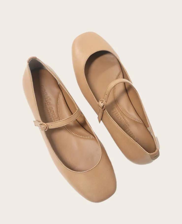 GENTLE SOULS - Wynona Leather Mary Jane Ballet Flat>Kenneth Cole Clearance