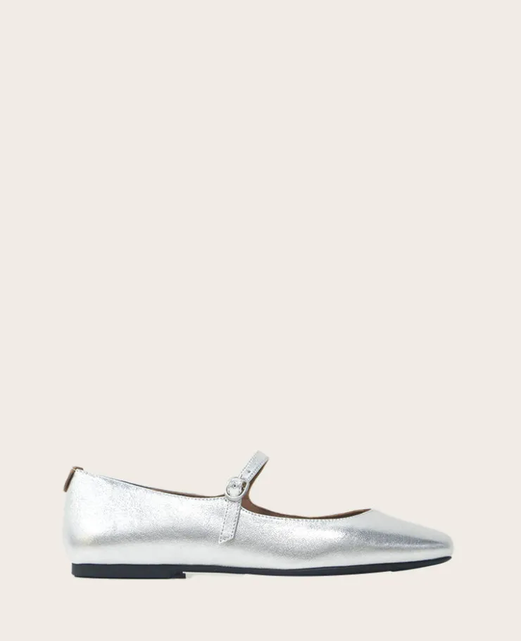 GENTLE SOULS - Wynona Metallic Mary Jane Ballet Flat>Kenneth Cole Discount