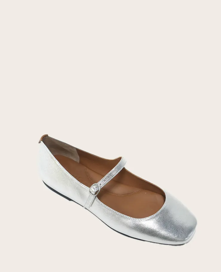 GENTLE SOULS - Wynona Metallic Mary Jane Ballet Flat>Kenneth Cole Discount