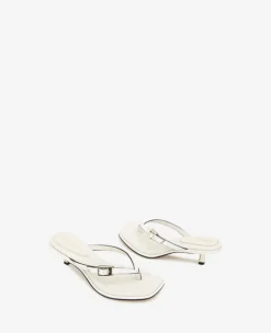 Gillie Embossed Croco Kitten Heel Buckle Sandal><noscript><img width=