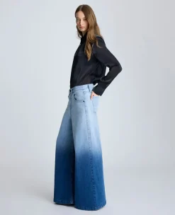 Gradient Dye Wide Leg Denim Jean><noscript><img width=