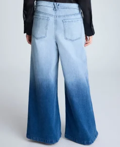 Gradient Dye Wide Leg Denim Jean><noscript><img width=