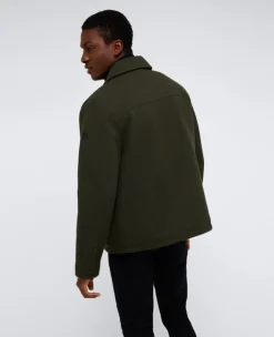 Heavyweight Twill Trucker Jacket><noscript><img width=
