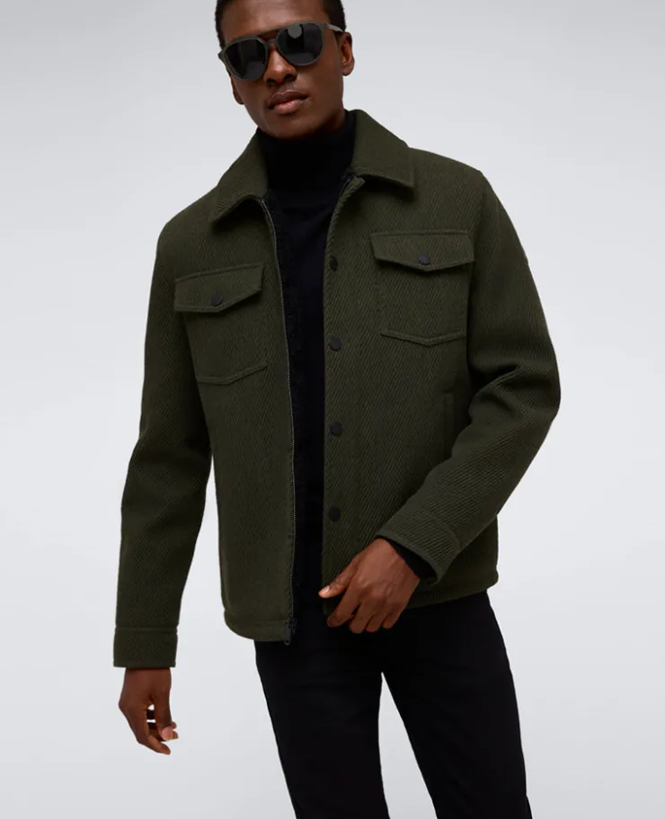 Heavyweight Twill Trucker Jacket>Kenneth Cole Discount