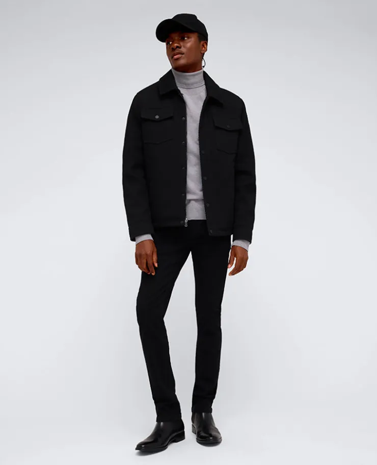 Heavyweight Twill Trucker Jacket>Kenneth Cole Hot
