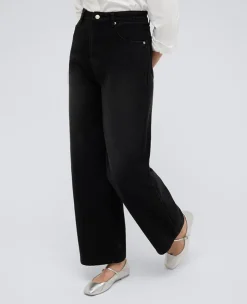 High Rise Barrel Leg Denim Jean><noscript><img width=