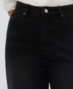 High Rise Barrel Leg Denim Jean><noscript><img width=