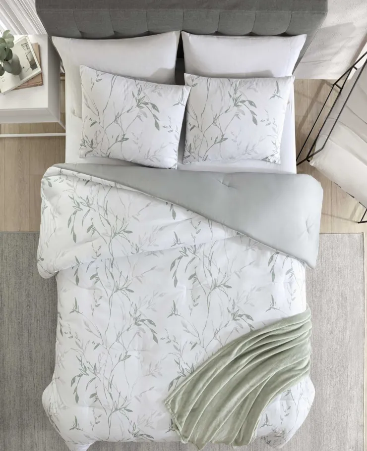 Ink Wash Vine Comforter + Sham Set>Kenneth Cole Clearance